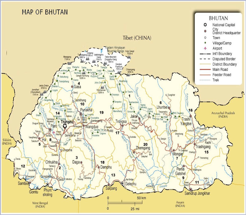 bhutan-map