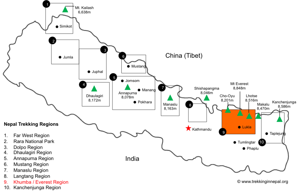 Khumbu-Valley-Trek-map