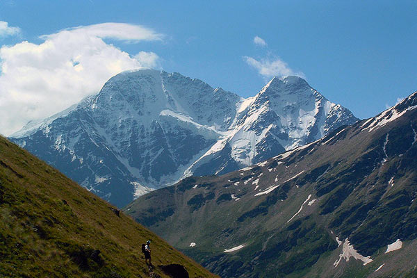 Summit Mount Elbrus Caucasus Mountains