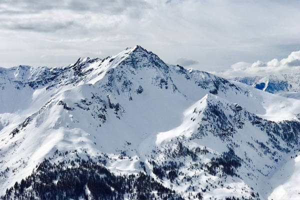 snowy mountains