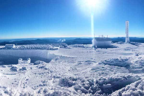 Summit in winter