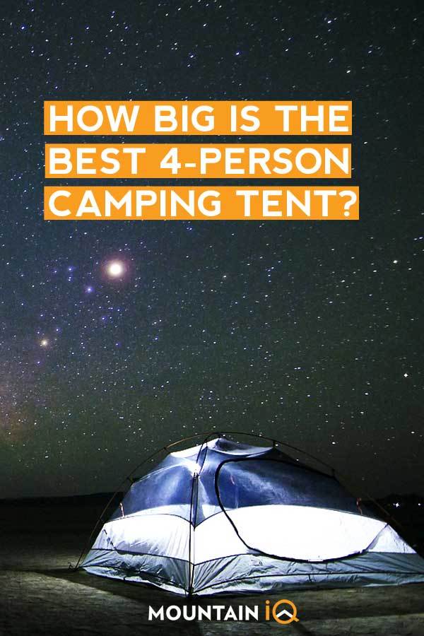 How big is the Best 4 Person Tent?