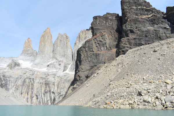 Torres del pain day hikes, base view