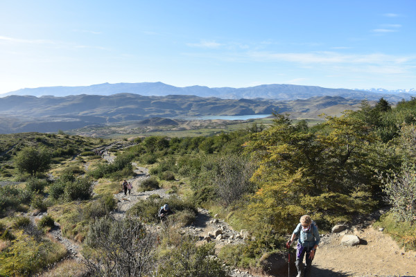 hikers in Torres Del Paine