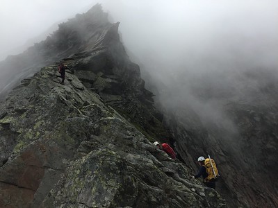 via ferrata to Mittaghorn, Switzerland