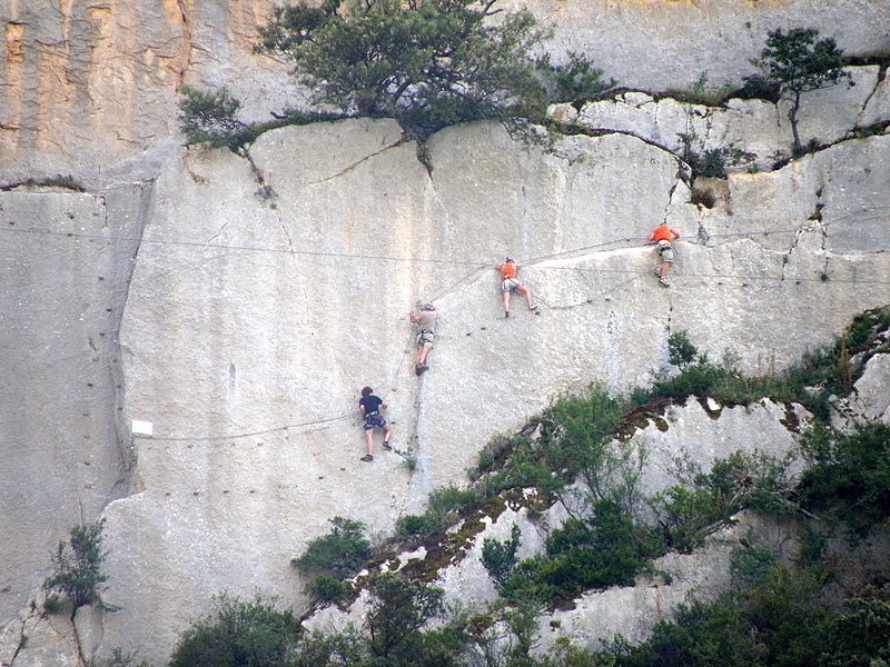 Rocher de saint Julien via ferrata france