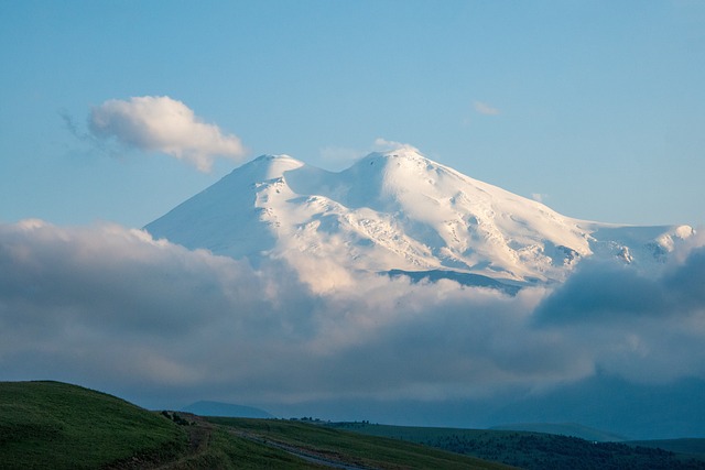 Volcanic seven summits mt. elbrus